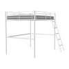 Lit mezzanine ELIOT 140 x 190 cm - Métal - Sommier inclus - Blanc
