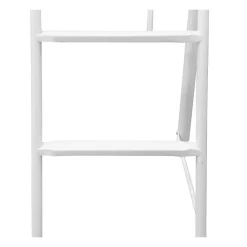 Lit mezzanine ELIOT 140 x 190 cm - Métal - Sommier inclus - Blanc