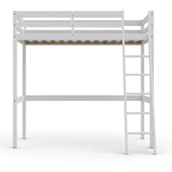Lit mezzanine STUDIO 140x190 + 1 sommier / Blanc