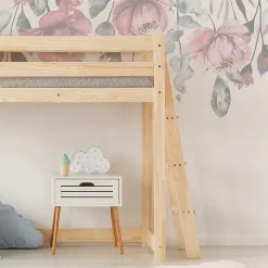 Lit mi-hauteur 90x190 sommier inclus Mark Bois