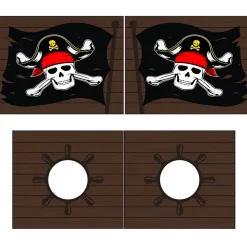 Lit Mi-Hauteur 90x200 sommier inclus housse Pirate Vipack Pino Blanc