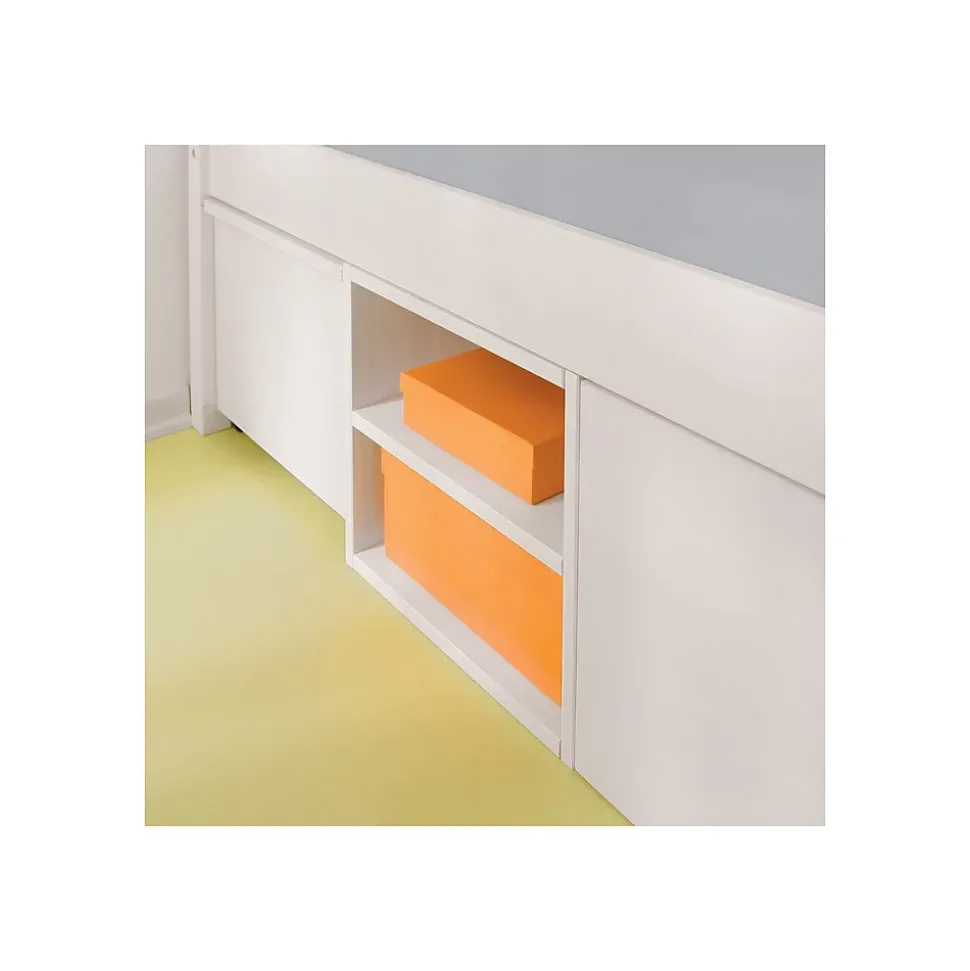 Lit Multi-Rangements "Clark" 140x200cm Blanc