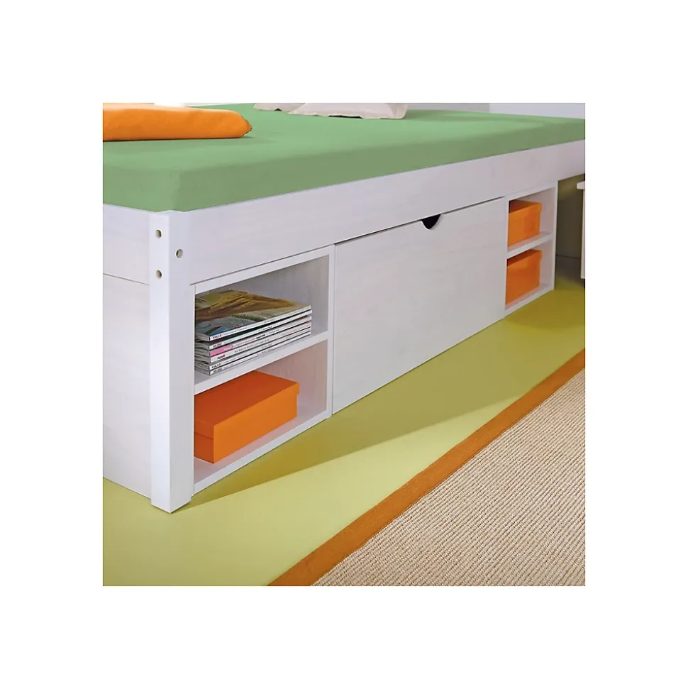 Lit Multi-Rangements "Clark" 140x200cm Blanc