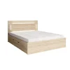 Lit NOFI 180 x 200 cm avec sommier et 2 tiroirs de rangement - coloris chene sonoma
