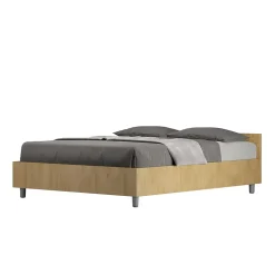 Lit Nuamo en chêne avec sommier 140x190