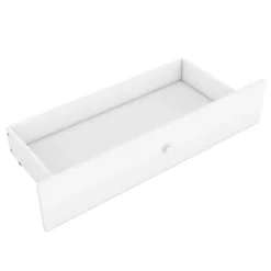 Lit Plat 160X200Cm Tiroirs Blanc Blackcolors