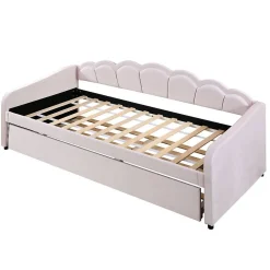 Lit Repos 90X200Cm Led Velours Rose Blackcolors