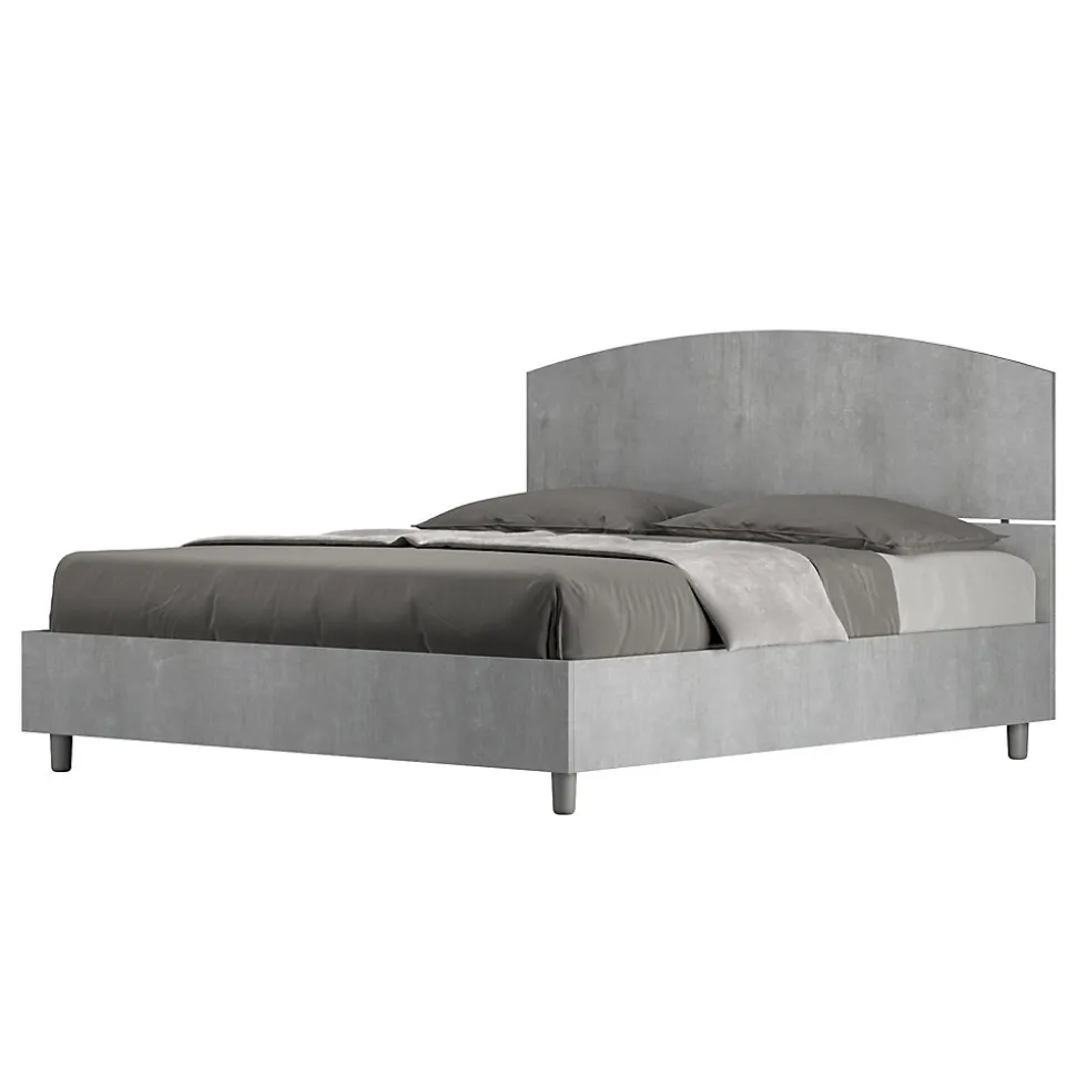 Lit sans sommier 160x190 béton Dora