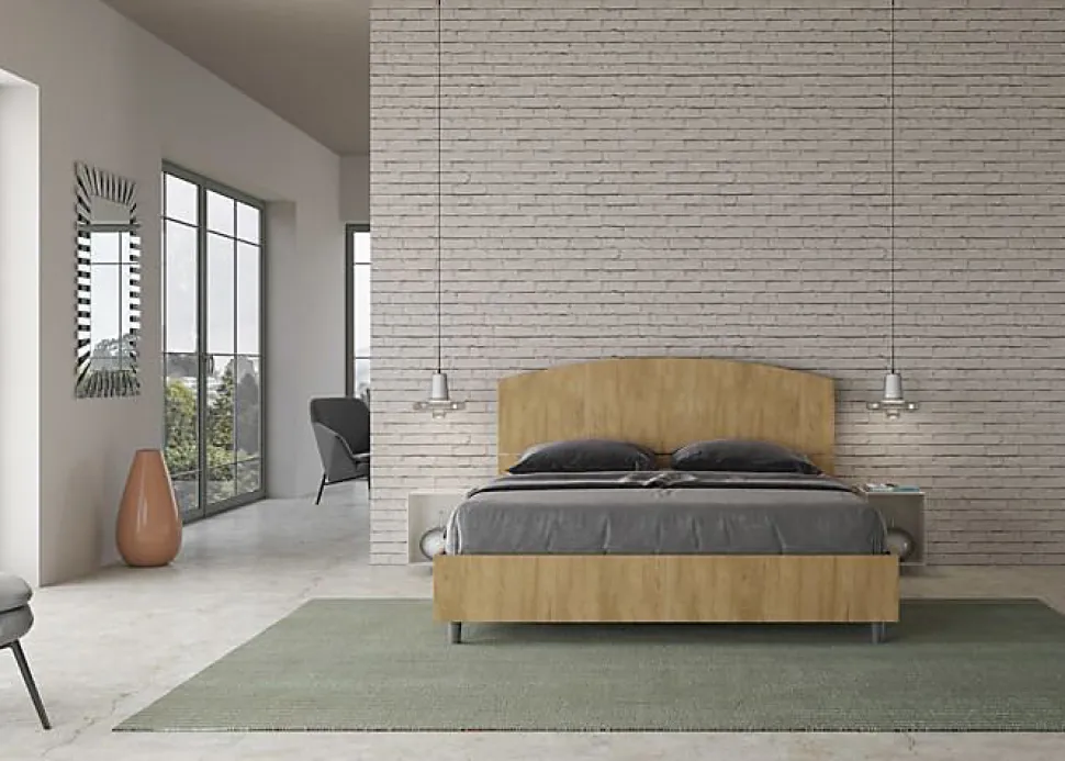 Lit sans sommier 160x190 béton Dora