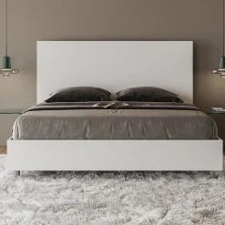 Lit sans sommier 160x200 frêne blanc New Egos