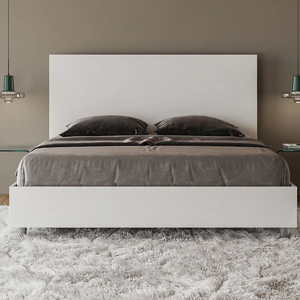 Lit sans sommier 160x200 frêne blanc New Egos