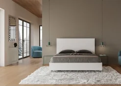 Lit sans sommier 160x200 frêne blanc New Egos