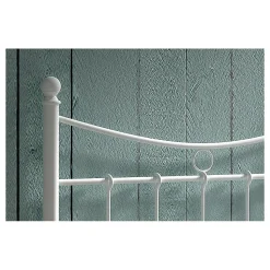 Lit SENCHA 90x200 cm en métal blanc