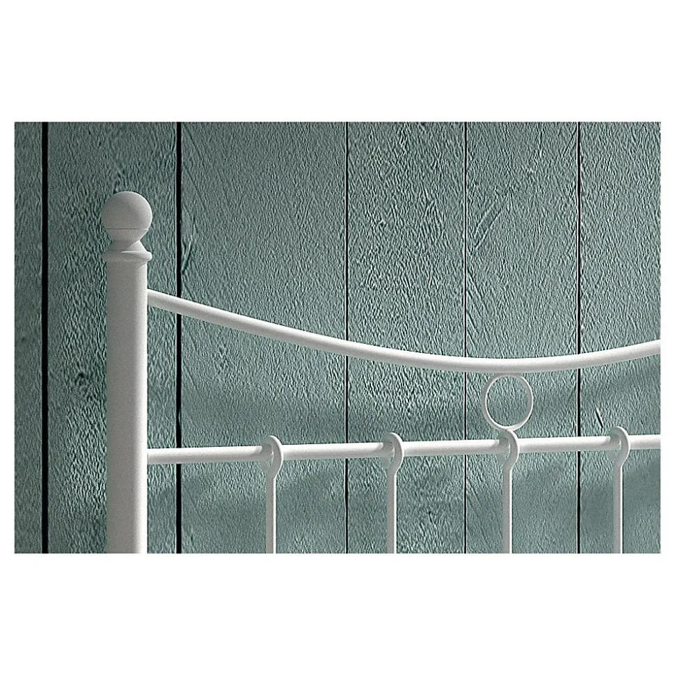 Lit SENCHA 90x200 cm en métal blanc