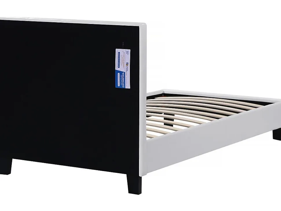 Lit simple en pvc "Julia" 90 x 190 cm Blanc