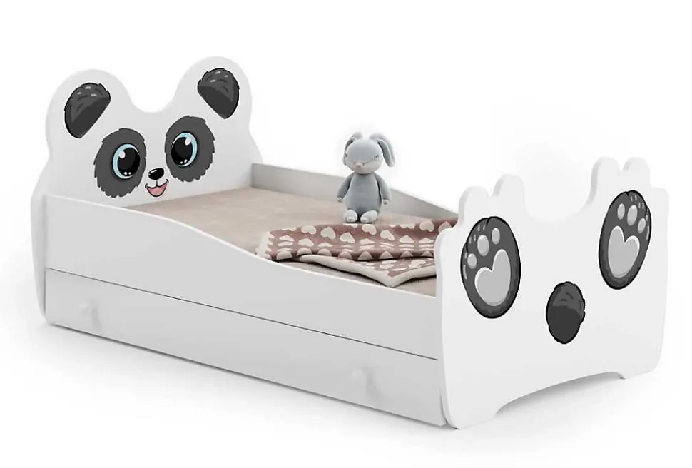 Lit simple Panda 140x70 avec tiroir