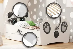 Lit simple Panda 140x70 avec tiroir