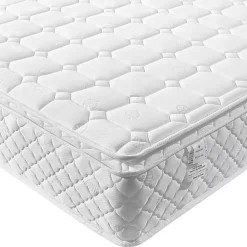 Lit simple 90x200 cm - Lit adulte capitonné avec sommier à lattes - Lin - Matelas Inclus - Gris