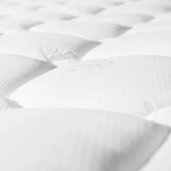 Lit simple 90x200 cm - Lit adulte capitonné avec sommier à lattes - Lin - Matelas Inclus - Gris