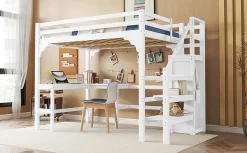 Lit Simple 90x200cm, Canapé-Lit, Éclairage Ambiant, Rangement, Naturel