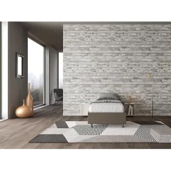 Lit Sommier sans sommier capitonné 80x190 simili cuir cappuccino Azelia