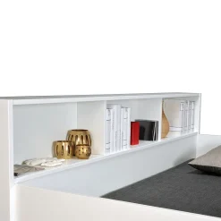 Lit superposé LUCKY 90x190 + 2 sommiers / Blanc