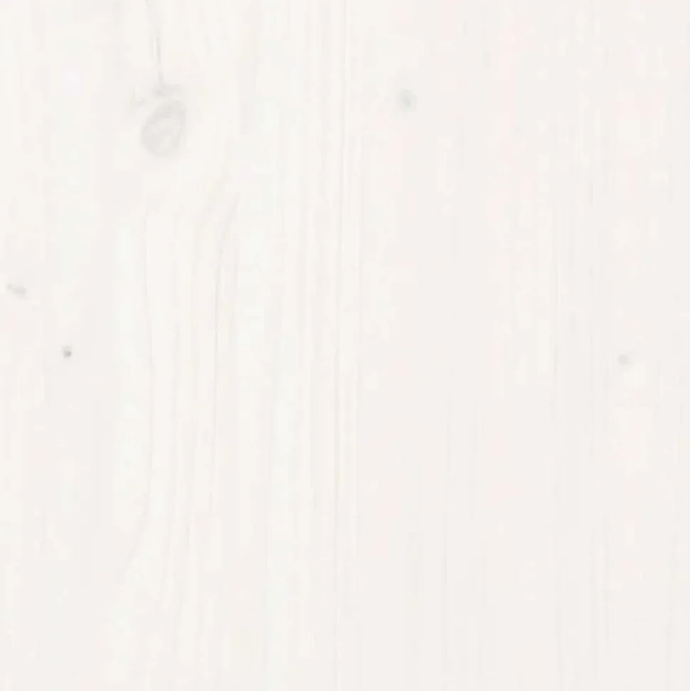 Lit superposé sans matelas blanc 90x190 cm bois de pin massif