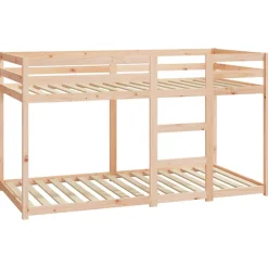 Lit superposé sans matelas 90x190 cm bois de pin massif