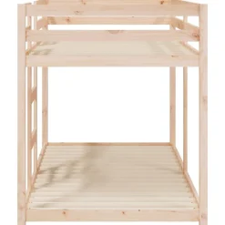 Lit superposé sans matelas 90x190 cm bois de pin massif