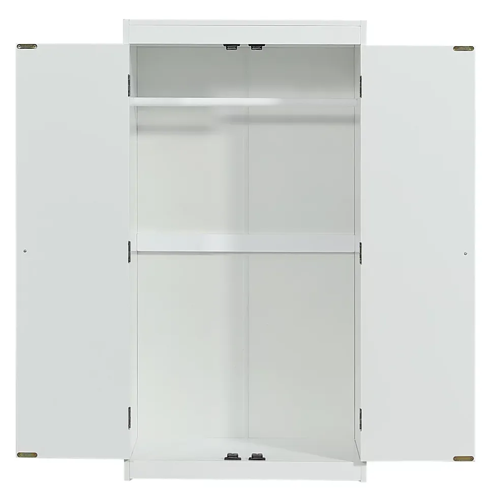 Lit superposé 90x200 cm avec table, armoire, sécurité, échelle 4 marches, cadre bois