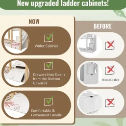 Lit superposé 90x200 cm avec tableau noir intégré - Lit enfant pratique avec sommiers inclus - Sans matelas - Blanc