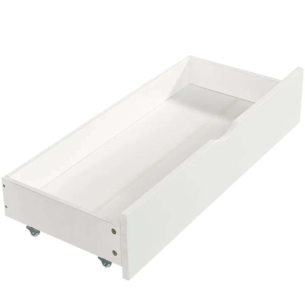 Lit superposé 90x200 cm, fenêtres, 4 étagères, sécurité, échelle 4 marches, cadre bois