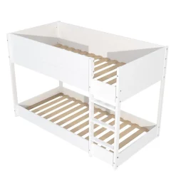 LIT SUPERPOSE 90x190 BOB + 2 SOMMIERS / Blanc