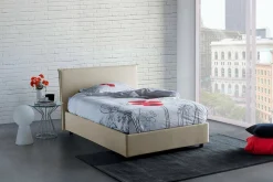 Lit talamo italia 205 x 135 x 95 cm en tissu de couleur