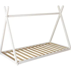 Lit tipi pour enfant 190x90cm blanc VALENTIN - HAPPY GARDEN