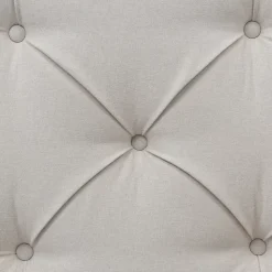 Lit 160x200 cm avec coffre de rangement et tête rembourrée en coton gris clair, cadre bois massif