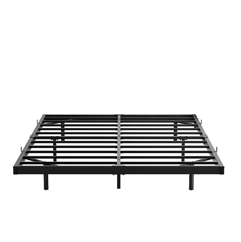 Lit 120x200 cm effet flottant avec éclairage LED et station de charge intégrée, finition noir