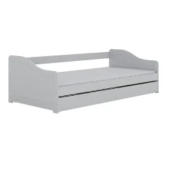 Lit 90x200 sommier et tiroir inclus Kocot Kids Allison Blanc