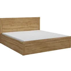 Lit 180x200 sommier et tiroirs inclus Hella Bois