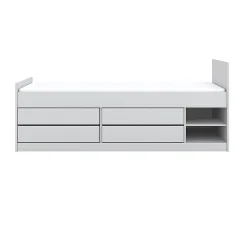 Lit 90x200 sommier et tiroirs inclus Kocot Kids Leon Blanc