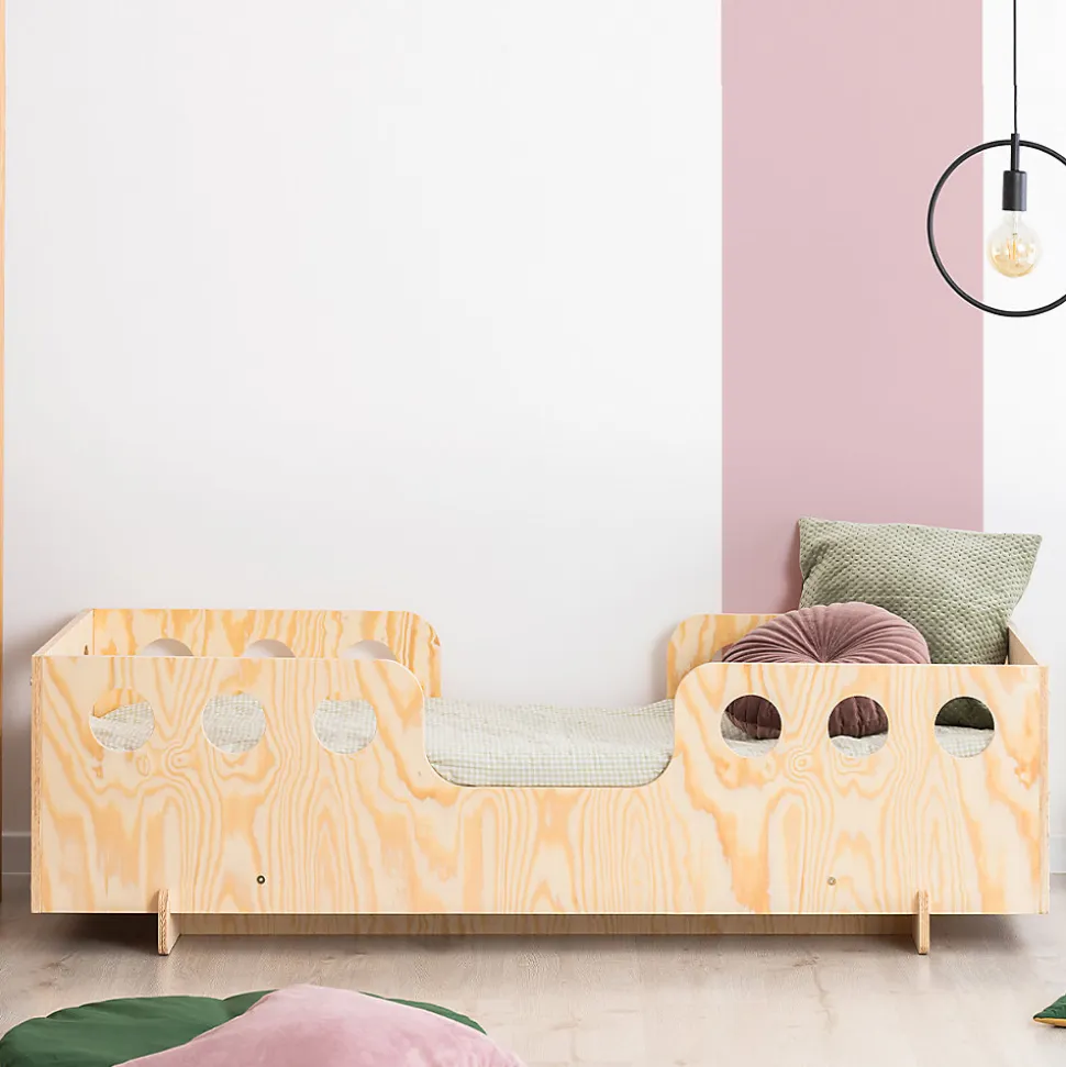 Lit 90x200 sommier inclus Anaïs Bois