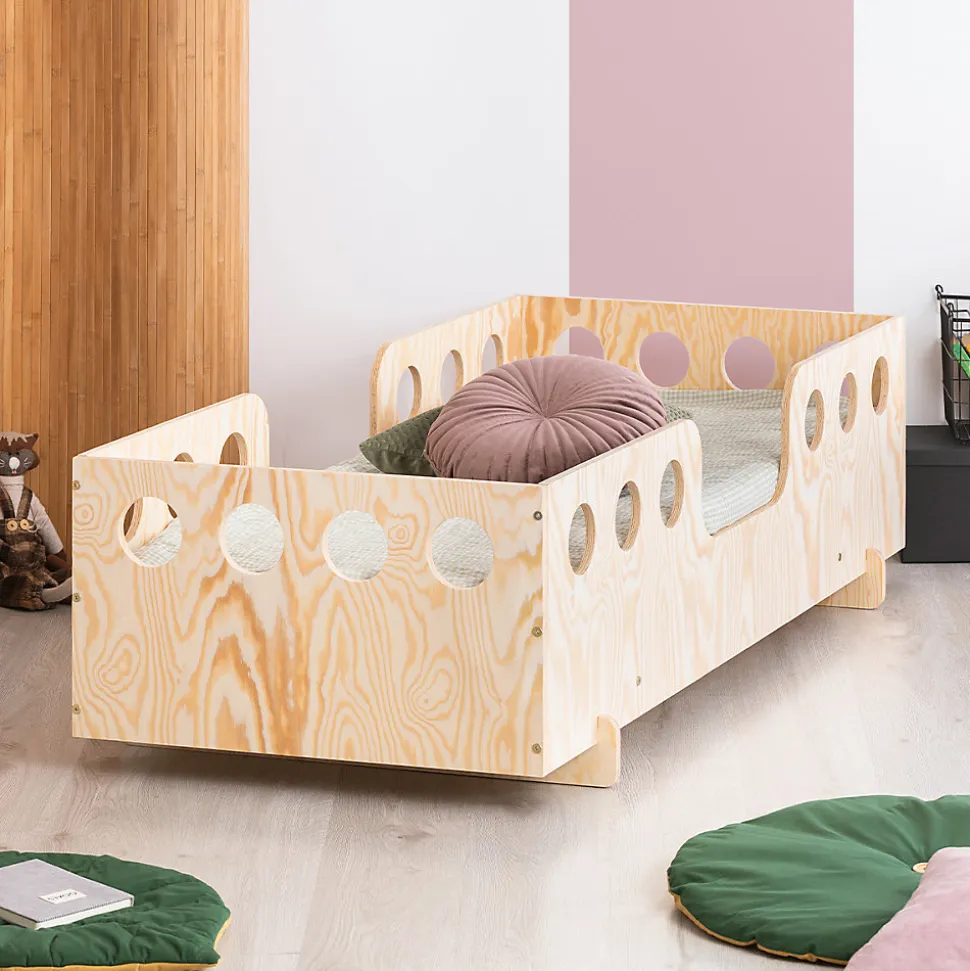 Lit 90x200 sommier inclus Anaïs Bois