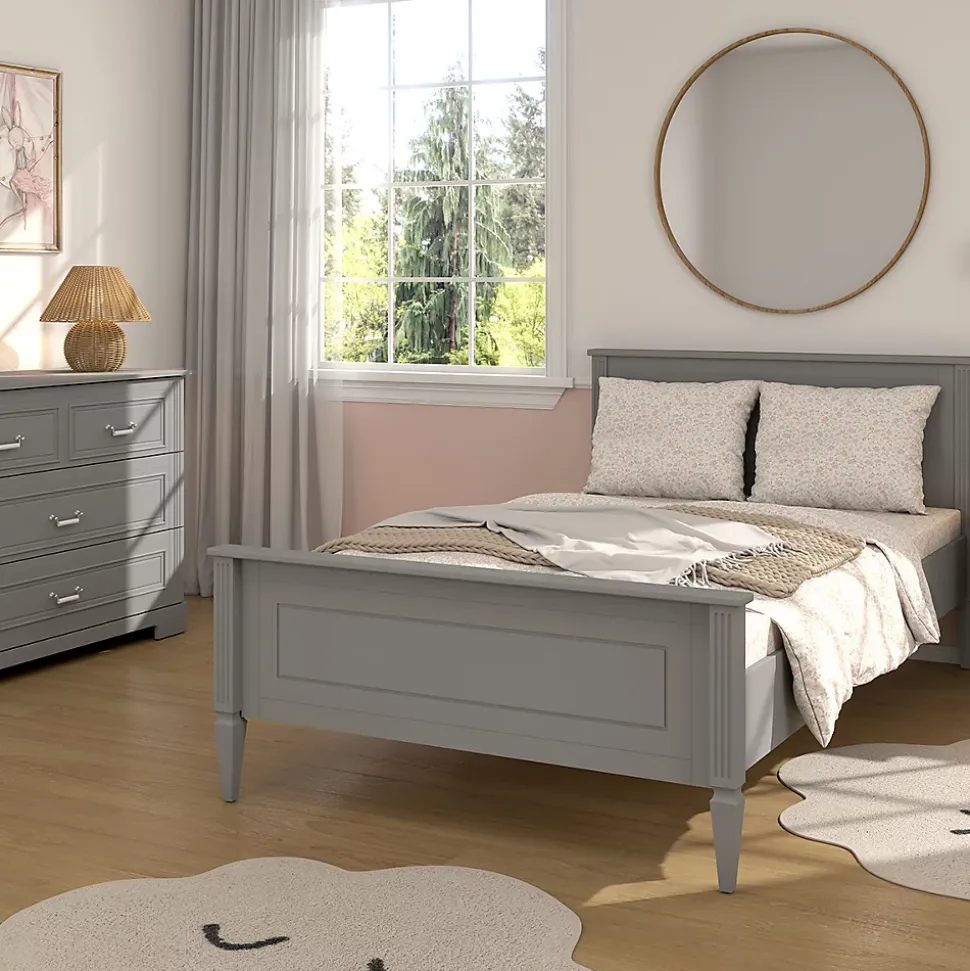 Lit 120x200 sommier inclus Bellamy Ines Gris