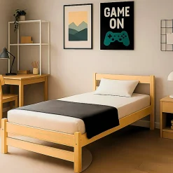 Lit 90x200 sommier inclus Kocot Kids Axel Bois