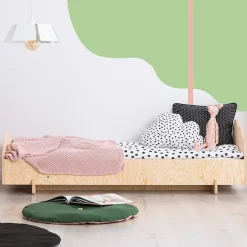 Lit 90x190 sommier inclus Louison Bois