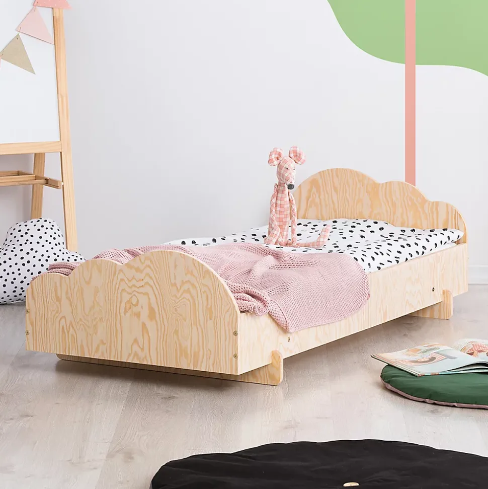 Lit 90x190 sommier inclus Louison Bois