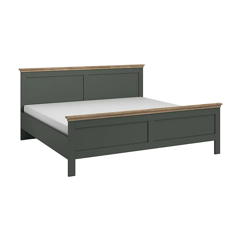 Lit 140x200 sommier inclus Martin Vert et Bois