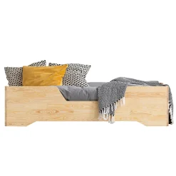 Lit 90x190 sommier inclus Maxine Bois