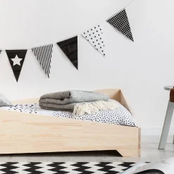 Lit 90x190 sommier inclus Solène Bois