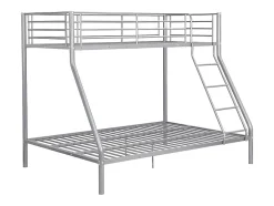 Lits superposés ELEVATIO IV - 90 et 140 x 190 cm - Acier - Argent